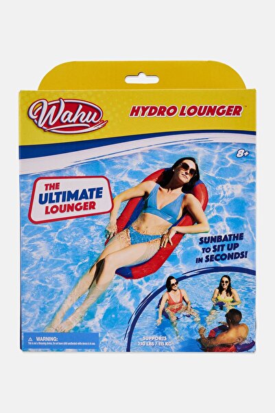 Wahu Pool Hydro Lounger, Red/Blue