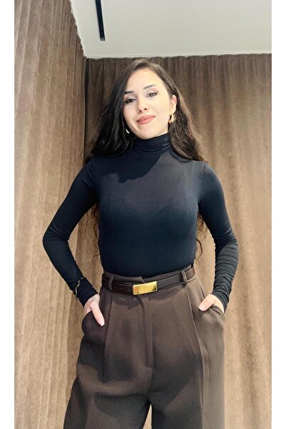 Damla Demli kaşmir dokulu boğazlı üst