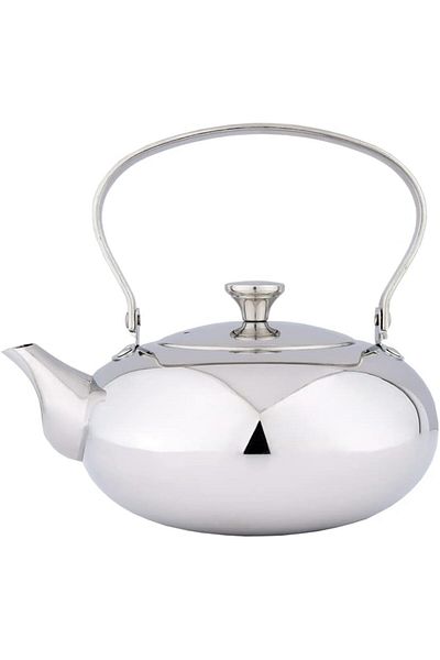 ALSAIF 1.5L Saif Teapot, durable and elegant, ideal for serving tea and other teas. Silver color.