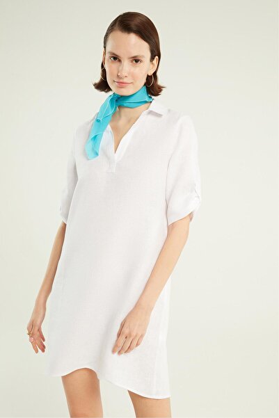 Mudo Keten Mini Elbise