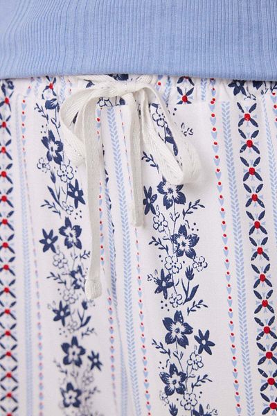 Women'secret Striped flower pyjamas pants