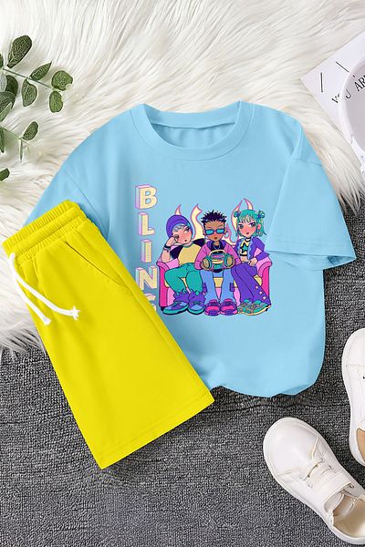 MYADA Set de 2 piese pentru copii, pentru adolescenți, care ascultă muzică scrisă premium, imprimat 23473