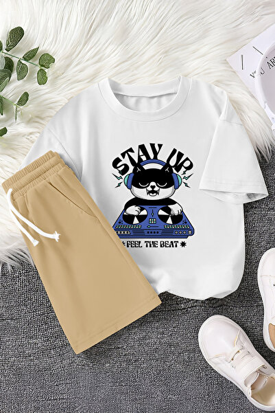 MYADA Преміум Stay Up з написом DJ Cat з принтом, 2-х частинний комплект для ...