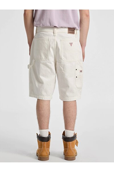 Guess Ανδρικό σορτς με λεπτομέρειες από λευκό πάνελ