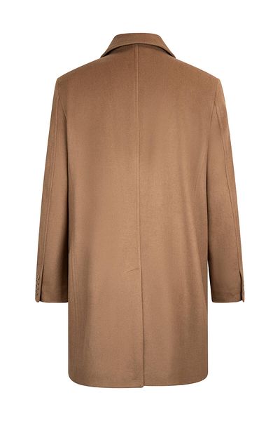 Hatemoğlu Camel Regular Fit Baby Collar Cashmere Woolen Coat