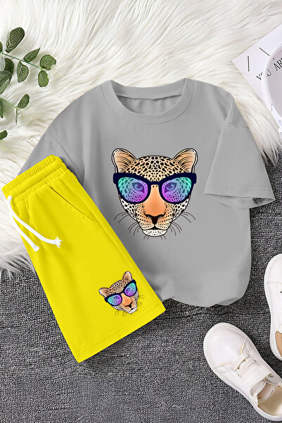 MYADA Nove sezone cool naočare Sa leopard printom 2-dijelni dečiji set 23457