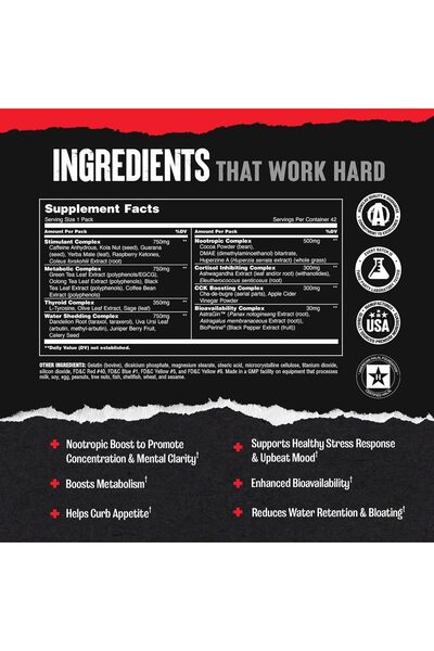 Universal Nutrition Animal Advanced Cuts, 42 Packs, Crucial during the drying phase for athletes