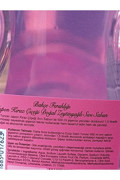 Eyüp Sabri Tuncer Natural Olive Oil Foam Soap Japanese Cherry Blossom 500 Ml Plastic Head