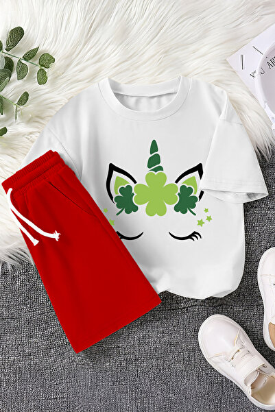 MYADA Nova sezona Lucky Unicorn Štampano Dvodelni dečiji set 23453