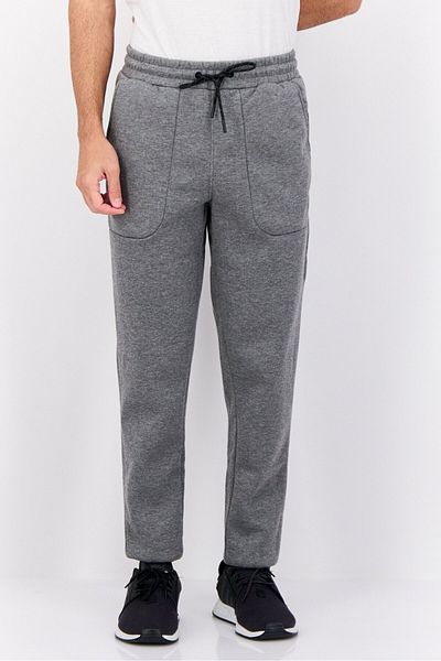 motion Men Sportswear Fit Outdoor Fleece Sweatpants, Charcoal