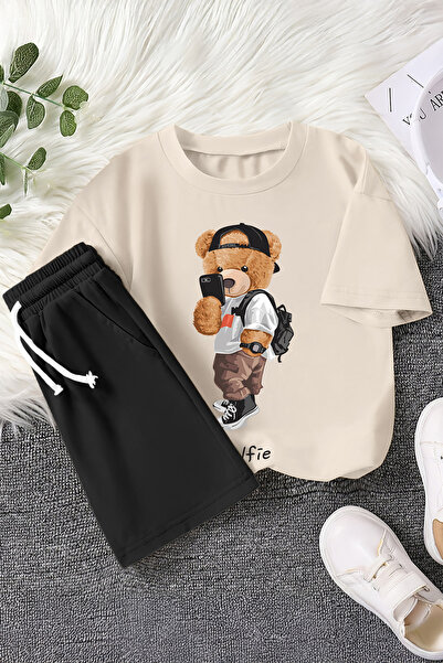 MYADA Преміум набір для дітей з 2-ма кепками з принтом Cool Bear 22577