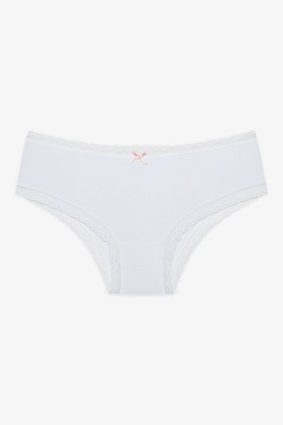 Penti Daily Lace 3-teiliges Hipster-Höschen aus Baumwolle in Beige