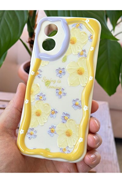 Fibaks Daisy Flower Color Silicone Cover with Oppo A38 Case Designed Patterned Camera Protection