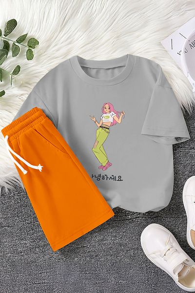 MYADA Premium Anime Teenage Printed 2-Piece Children's Set 23459