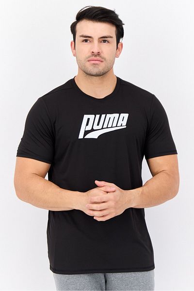 Puma Men Sportswear Fit Short Sleeves Running T-Shirt, Black