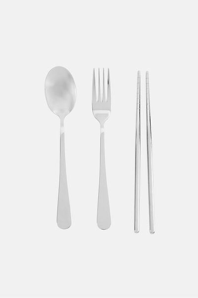 YOTO Travel Cutlery Set, Silver