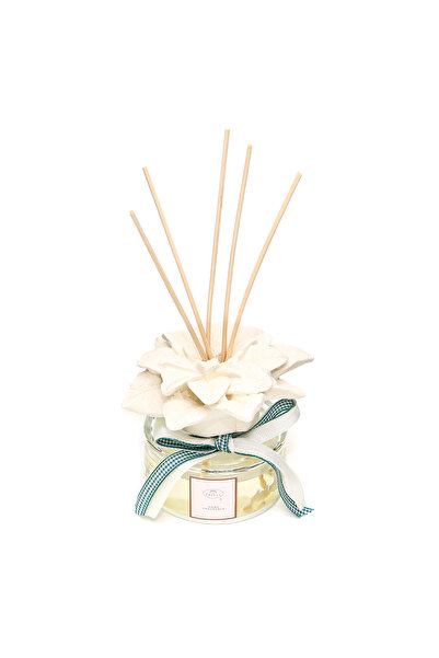 Trilya 150 ml Seramik Çiçek Taşlı Bambu Çubuklu Ice Flowers Oda Kokusu