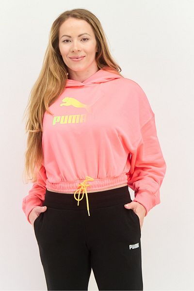 Puma Women Sportswear Fit Outdoor Sweatshirts, Neon Pink