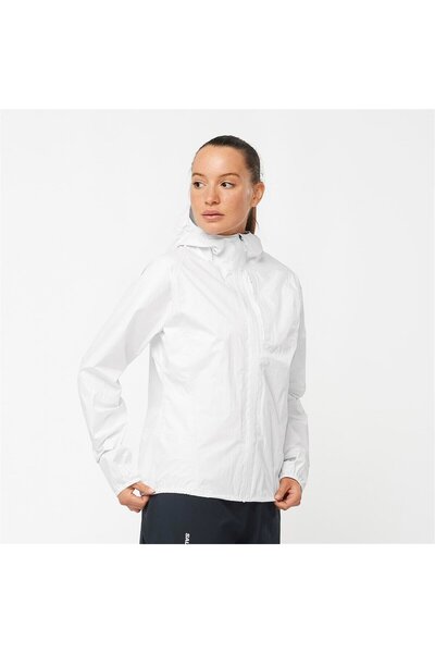 Salomon BONATTI WATERPROOF Kadın Yağmurluk White LC2040600