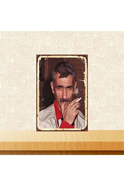 Yılmaz Güney 20-30 Cm Retro Wooden Poster Tkfx3906