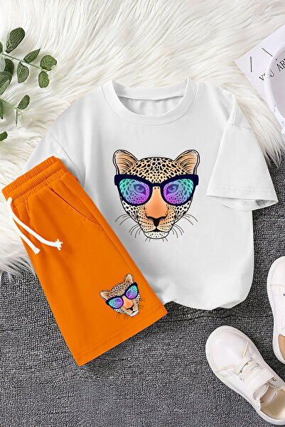 MYADA Nove sezone cool naočare Sa leopard printom 2-dijelni dečiji set 23457