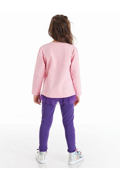 Denokids Buntes Einhorn-Tunika-Strumpfhosen-Set für Mädchen