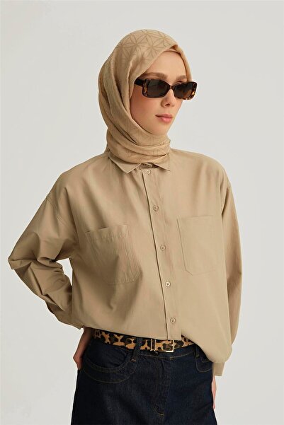 Armine Oversize Gömlek 25yh3667 Taş