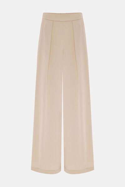 W Collection Mink Wide Leg High Waist Pants