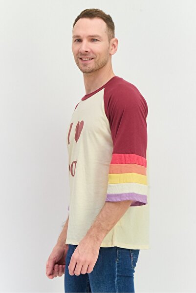 Feat Women Crew Neck 3/4th Sleeve Graphic Print T-Shirts, Multicolor