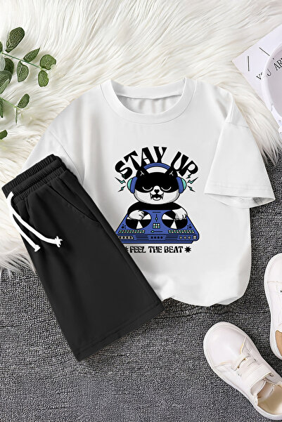 MYADA Преміум Stay Up з написом DJ Cat з принтом, 2-х частинний комплект для ...
