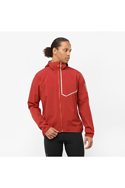 Salomon BONATTI TRAIL Erkek Yağmurluk RED DAHLIA LC2135300