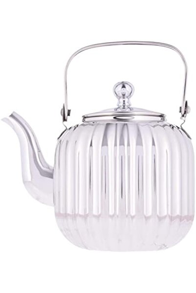 ALSAIF 1.2L Saif Teapot, durable and elegant, ideal for serving tea and other teas. Silver color.
