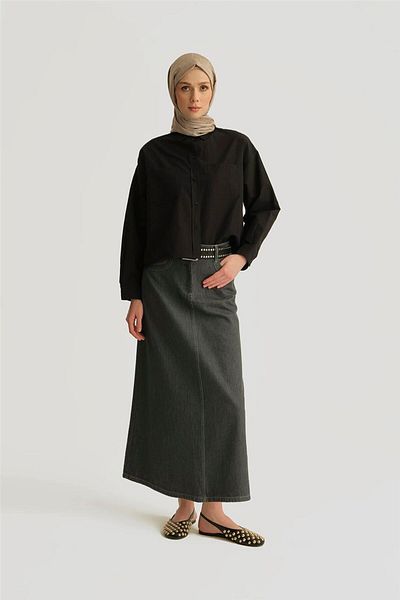 Armine Oversize πουκάμισο 25yh3667 Μαύρο