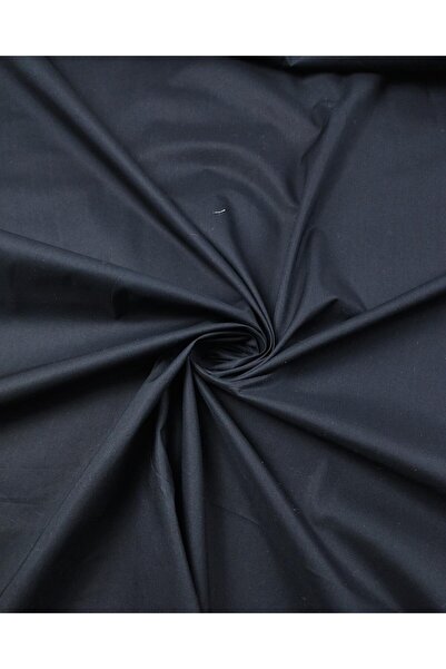 Kumaş Parça Poplin de culoare bleumarin închis țesut asemănător - 140 cm