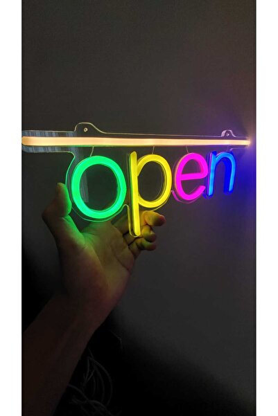 HM NEON LİGHT Open açık yazılı Neonled tabela