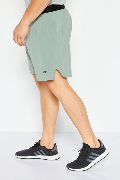 Reebok شورت تدريب رياضي للرجال، أخضر
