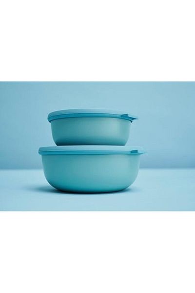 DERİK - Multi-Purpose Cirqula Round 4-Piece Set - Storage Container with Lid - Storage Box, Refrigerator