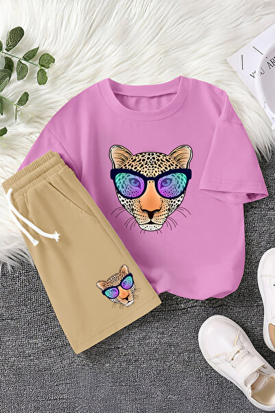 MYADA Nove sezone cool naočare Sa leopard printom 2-dijelni dečiji set 23457