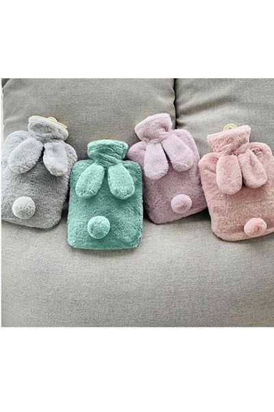 SB SizinBazar Green Color Plush Pouch Detachable Hot Water Bag Cover Washable 2 Lt (Case Only)
