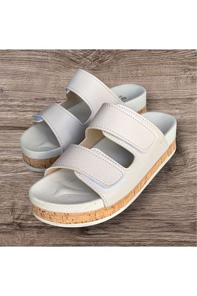 İpek papuci de casă de zi cu zi cu velcro dublu, ortopedici, negru, bej, de mătase