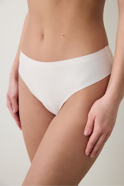 Penti Unsichtbare Laser Cut Beige Brasilianische Höschen