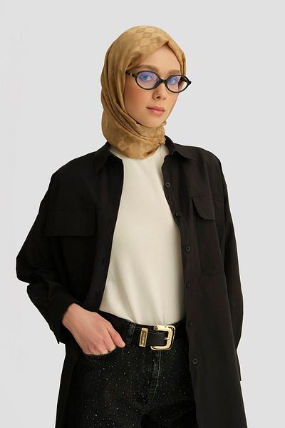 Armine Πουκάμισο Oversize με δύο τσέπες 25yh3443 Μαύρο