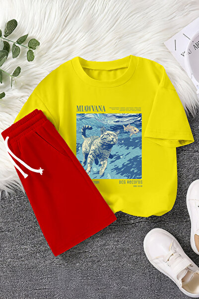 MYADA Новий сезон Miawvana з написом «Плаваюча кішечка» 2-х частинний дитячий...