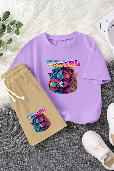 MYADA Nova sezona Genial naočare Lion Štampano 2-dijelni dečiji set 22815