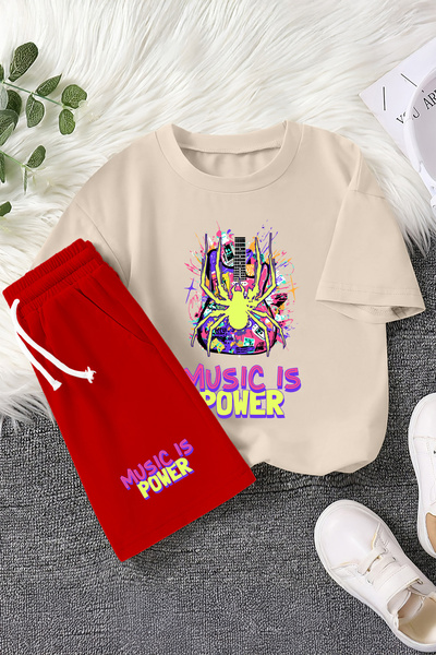 MYADA Premium Music is Power Напис «Павук» Надрукований 2-х частинний дитячий...