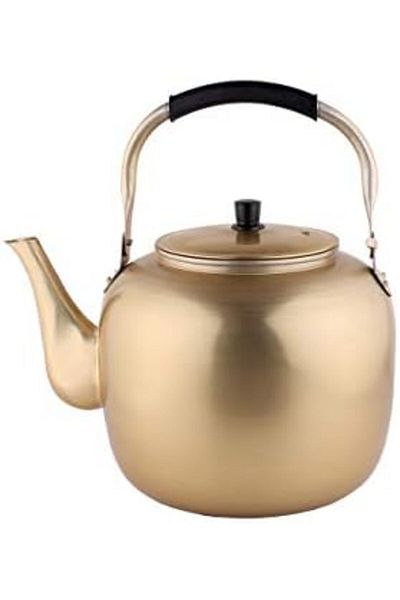 ALSAIF 1.6L Saif Teapot, durable and elegant, ideal for serving tea and other teas. Gold color.