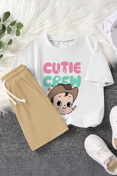MYADA Set pentru copii din 2 piese cu imprimeu Baby Cowboy de sezon nou 22773