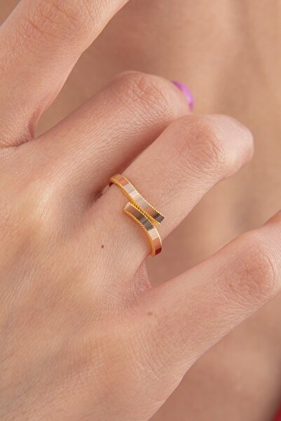 Fiyonk Kuyumculuk 22 Ayar Görünümlü 14 Ayar Altın Oval Sarmal Ajda Yüzük – Ov...