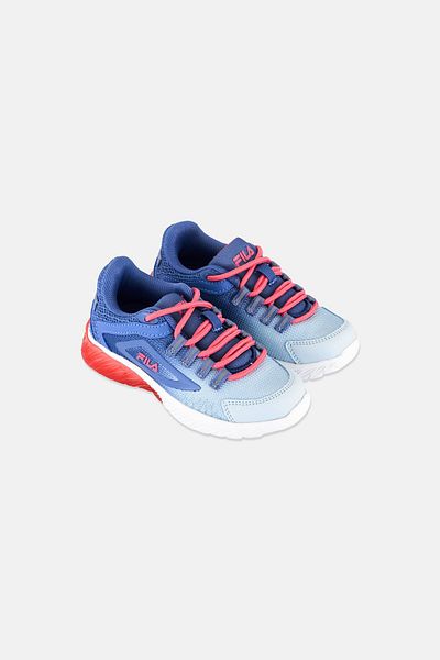 FILA Kids Girl Lace Up Outdoor Sports Shoes, Slate Blue