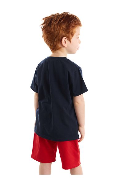 Denokids طقم شورت تي شيرت للأولاد من رجال الإطفاء